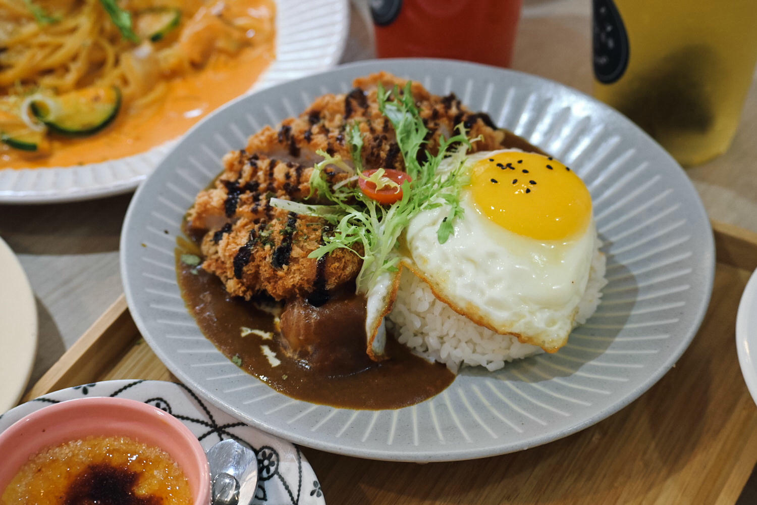 食久茶事|台中大里咖啡廳貨櫃屋秘境,早午餐咖哩飯義大利麵、自栽茶 - 第20張圖