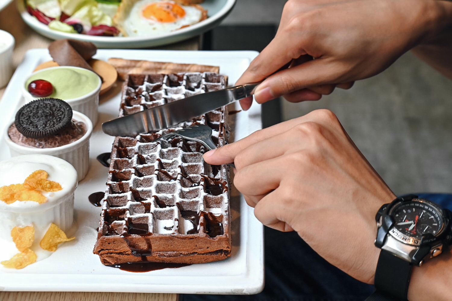 Cross Cafe 克勞斯咖啡店|12種鹹甜可朗芙、可可鍵盤鬆餅好吃好拍!在地11年忠孝復興不限時咖啡廳早午餐下午茶 - 第22張圖