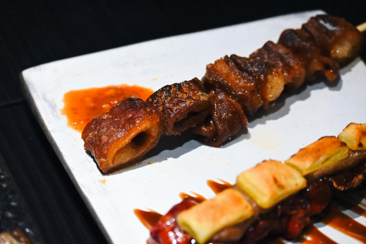 放Fun Dining串燒酒肴。起酥雞肝、哈拉甜心培根必點,台北101餐酒館通化夜市日式居酒屋 - 第13張圖