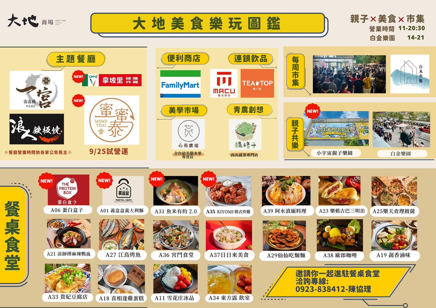 大地商場美食懶人包:停車資訊、台中親子景點、北屯市集 - 第1張圖 大地商場美食