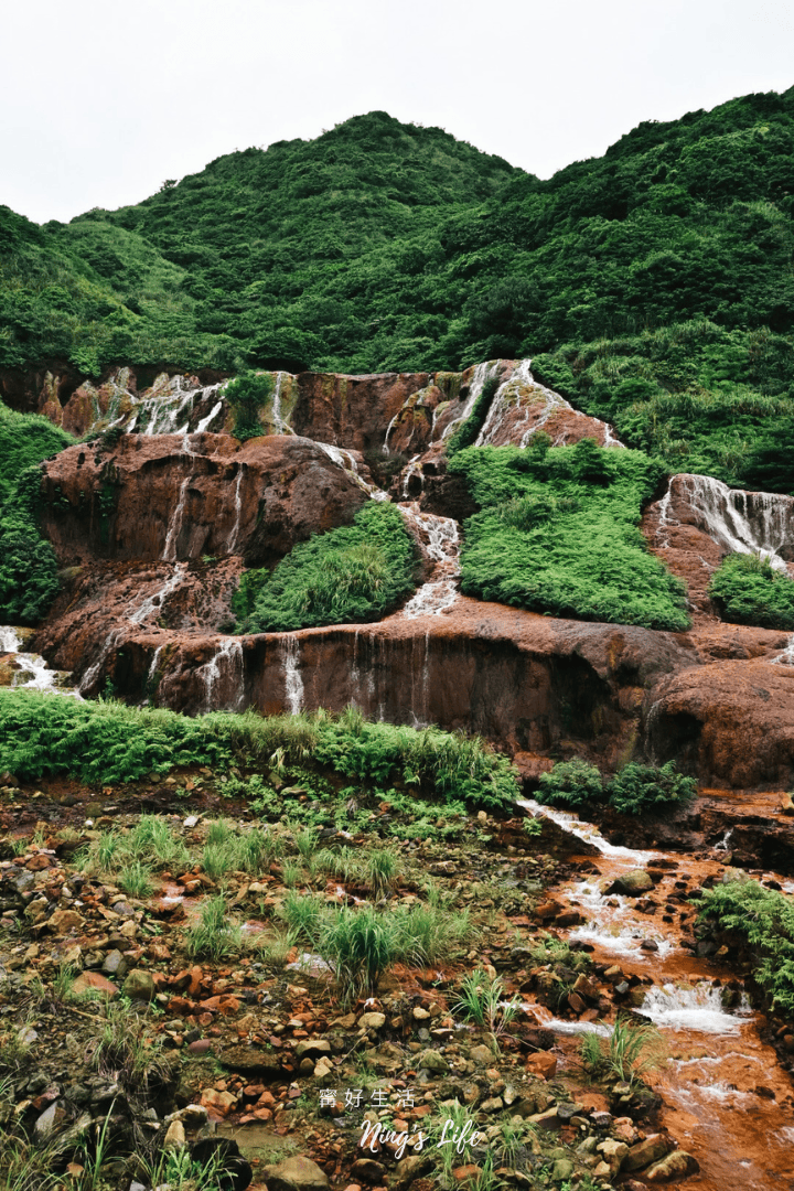 北海岸景點水湳洞黃金瀑布7