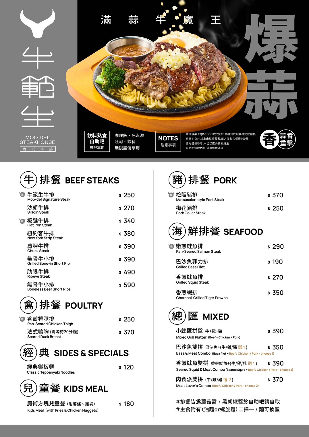 新竹竹北平價台式牛排推薦牛範生菜單價位自助吧@寗好生活